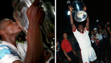 Marcel Desailly se proclamó campeón de la Champions en dos temporadas consecutivas. Primero fue con el Olympique de Marsella (1993) y después con el Milán (1994).