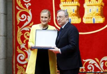 Cristina Cifuentes y Florentino Pérez. 