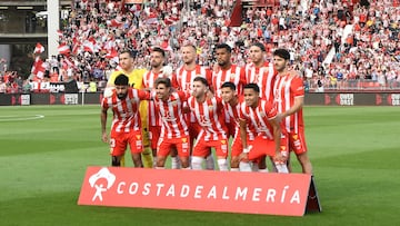 Once del Almería ante el Real Valladolid