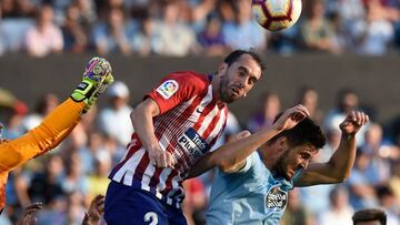 Godín con el Atlético.