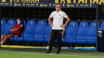 Arrasate, en un partido de Osasuna.