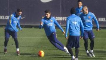 Javier Mascherano, en un entrenamiento.