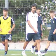 Imágenes que ya son historia: el primer entrenamiento de Raúl como entrenador