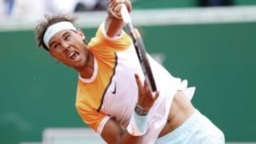 Nadal en su debut en Montecarlo.