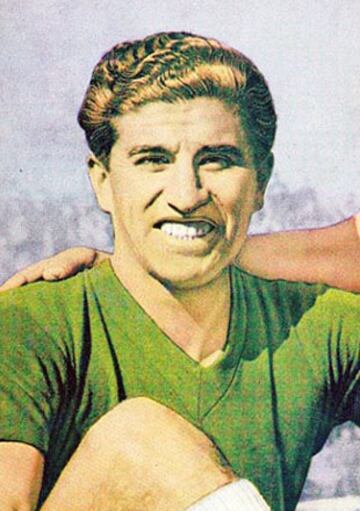 Apodado el 'Huaso', fue otro insigne goleador caturro de la década del 40. Marcó 45 goles con los verdes y falleció muy joven, a los 39 años.