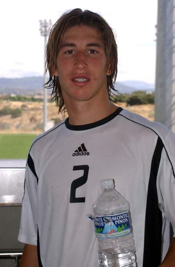 Sergio Ramos en 2004, concentrado con la Selección Sub19