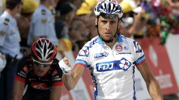 Sandy Casar, por delante de Luis León Sánchez en 2010