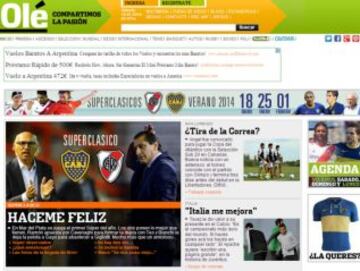 Portadas de la prensa extranjera