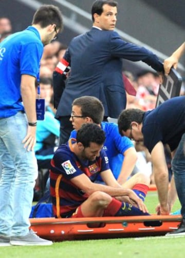 Sergio Busquets salió lesionado pero todo parece que estará listo para el clásico.