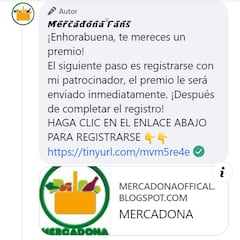 Alerta si te llega este bono de Mercadona