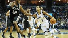 Ray McCallum dribla ante LaMarcus Aldridge.