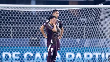 Cesar Montes and Jorge Sanchez of Mexico  during the Final match between Mexico (Mexican National Team) and United States as part of the 2024 Concacaf Nations League, at AT-T Stadium, Arlington, Texas, on March 24, 2024.