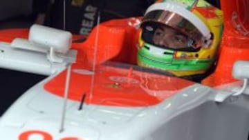 Roberto Merhi dentro del Manor en Austria.