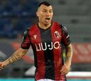 Medel fue titular en el empate sobre la hora del Bolonia