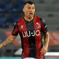 Medel fue titular en el empate sobre la hora del Bolonia