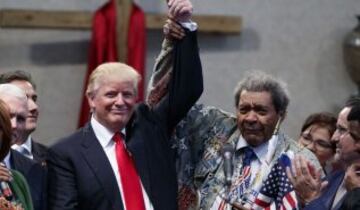 Donald Trump con el promotor de boxeo Don King.