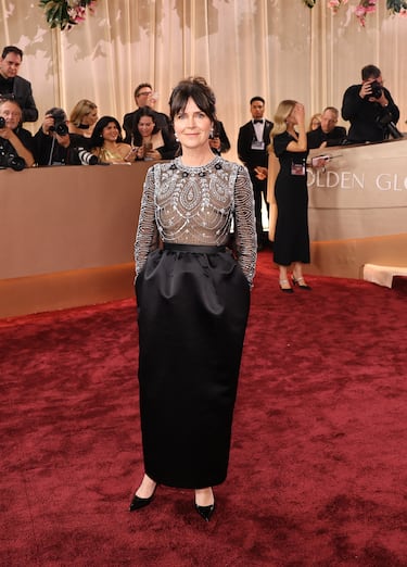 Liza Marshall a su llegada a la alfombra roja.