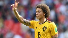 El centrocampista de B&eacute;lgica, Axel Witsel, durante un partido del Mundial contra Inglaterra.