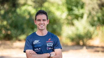 El atleta espa?ol Diego Garc¨ªa Carrera