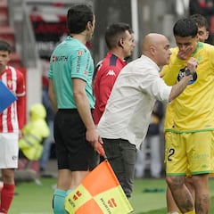 Gilsanz: “No puedo estar contento con el partido, todo lo contrario”
