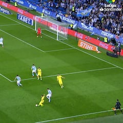 El 'banana shot' de Cazorla que deja al Villarreal casi salvado