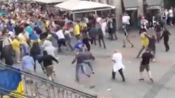 Dos heridos tras una agresión de hinchas alemanes a ucranios