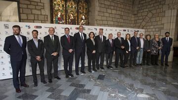Imagen de la presentación del Barcelona Open Banc Sabadell en el Saló de Cent del Ayuntamiento de Barcelona.