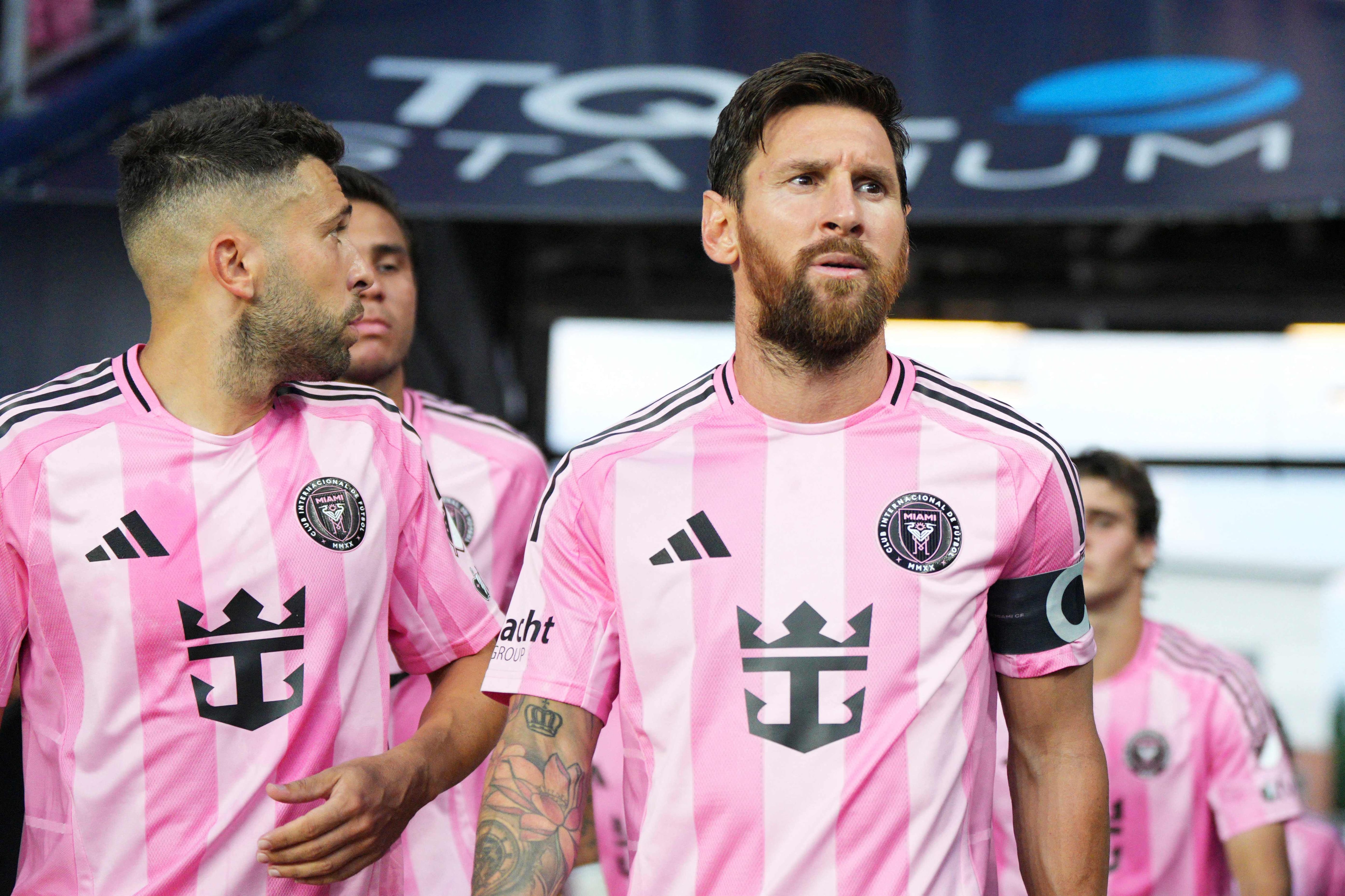 MLS hace oficial la sanción a Messi y Jordi Alba por su ausencia en el All-Star Game 