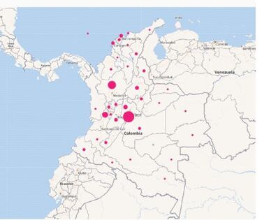 Mapa de casos y muertes por coronavirus por departamentos en Colombia: hoy, 25 de enero