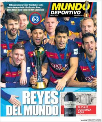 Portadas de la prensa mundial