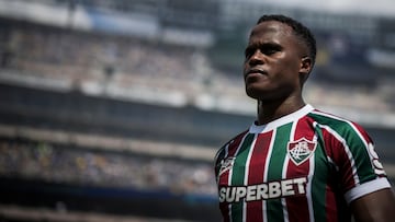 METLIFE STADIUM, EAST RUTHERFORD, NEW JERSEY, UNITED STATES - 2025/07/08: Jhon Arias of Fluminense FC looks on prior to the FIFA Club World Cup semi final football match between Fluminense FC and Chelsea FC. Chelsea FC won 2-0 over Fluminense FC. (Photo by Nicolò Campo/LightRocket via Getty Images)