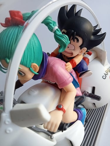 Goku y Bulma de 'Dragon Ball' en moto por Banpresto