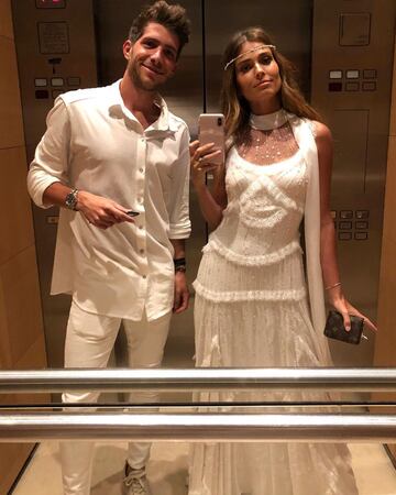 Coral Simanovich & Sergi Roberto.