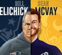 McVay y Belichick: entrenadores del Super Bowl 2019