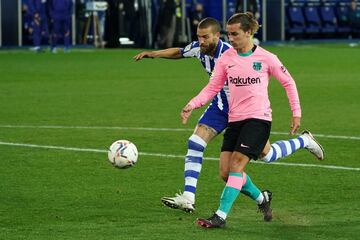 1-1. Antoine Griezmann marcó el primer gol.