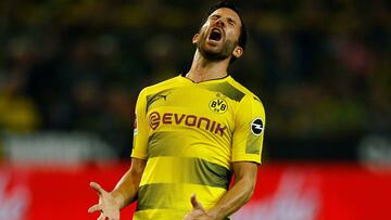 Soccer Football - Bundesliga - Borussia Dortmund vs RB Leipzig - Signal Iduna Park, Dortmund, Germany - October 14, 2017   Borussia Dortmund&rsquo;s Gonzalo Castro reacts   REUTERS/Thilo Schmuelgen    DFL RULES TO LIMIT THE ONLINE USAGE DURING MATCH TIME TO 15 PICTURES PER GAME. IMAGE SEQUENCES TO SIMULATE VIDEO IS NOT ALLOWED AT ANY TIME. FOR FURTHER QUERIES PLEASE CONTACT DFL DIRECTLY AT + 49 69 650050