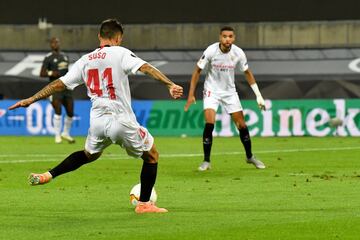 Suso puso el empate en el marcador. 1-1.