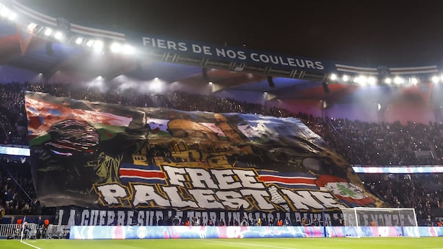 El PSG prohibirá temporalmente los tifos tras el mensaje a favor de Palestina