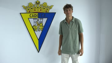 Guille González, canterano del Cádiz al que acecha el Real Madrid.