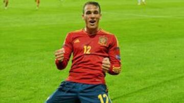 Sandro Ram&iacute;rez celebra el gol del triunfo.