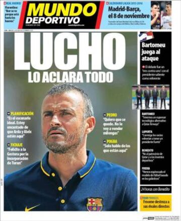 Portadas de la prensa deportiva