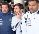 La Argentina de Messi desata la locura en su llegada a Madrid