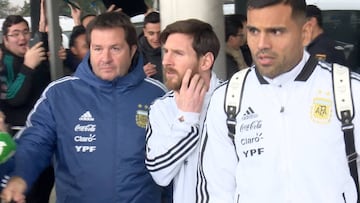 La Argentina de Messi desata la locura en su llegada a Madrid