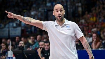 Vassilis Spanoulis, con la selección griega.