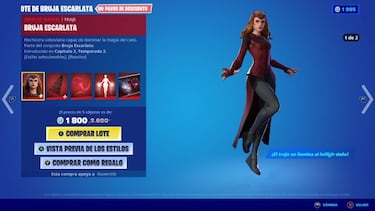 Cómo conseguir a Bruja Escarlata/Wanda Maximoff en Fortnite