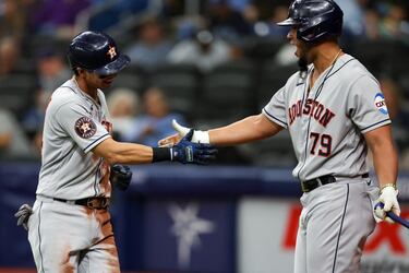 El cubano José Abreu no ha conectado un cuadrangular con los Astros esta temporada de MLB