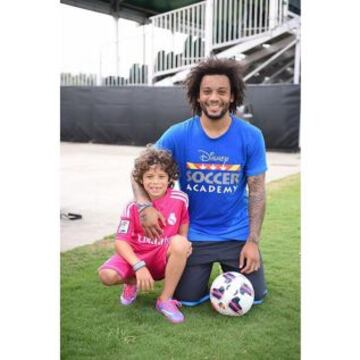 Marcelo sigue disfrutando de sus vacaciones. Esta semana está participando en un campus de fútbol de Disney, en Florida.