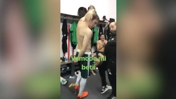 Joaquín celebrates Real Betis win with Sevillanas shuffle