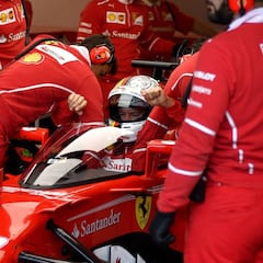 Fracaso del 'shield': Vettel lo quitó del Ferrari por "mareos"