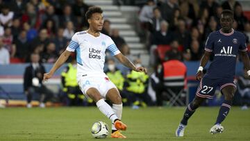 Boubacar Kamara en el PSG-Marsella.